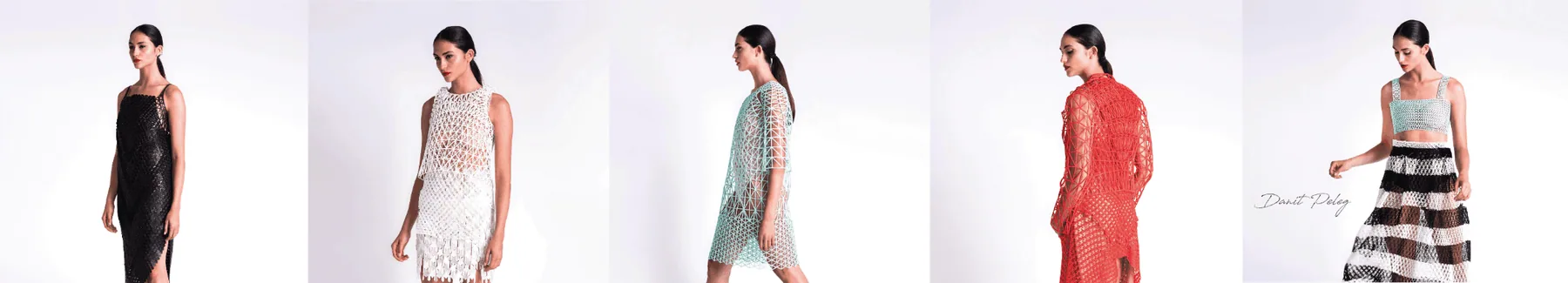 Five looks from Danit Peleg's first home-printed fashion collection