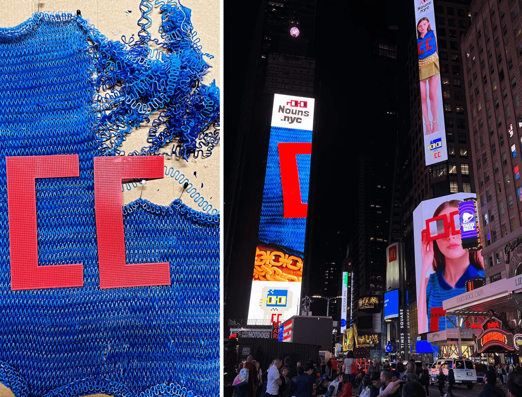 Nouns fashion shown in Times Square