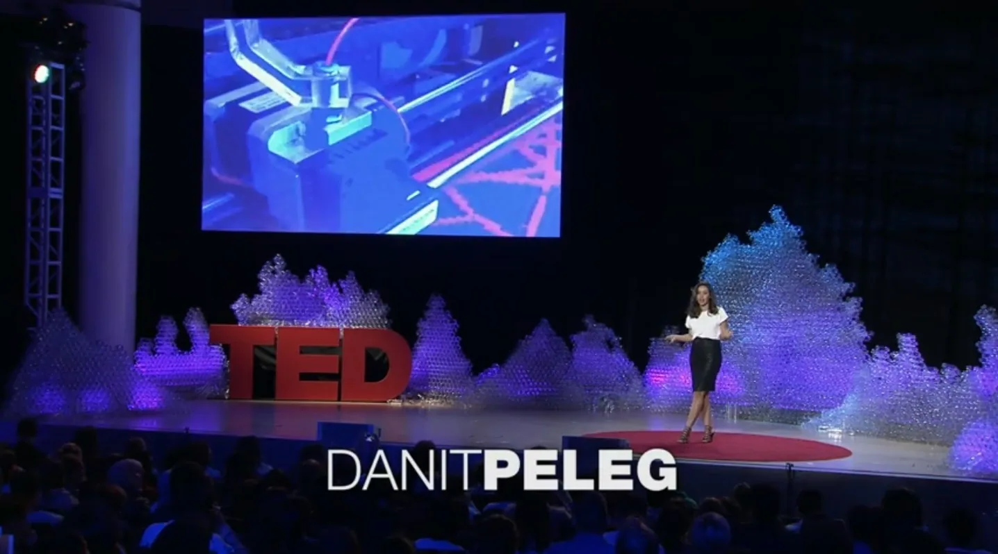 Danit Peleg presenting her TED talk